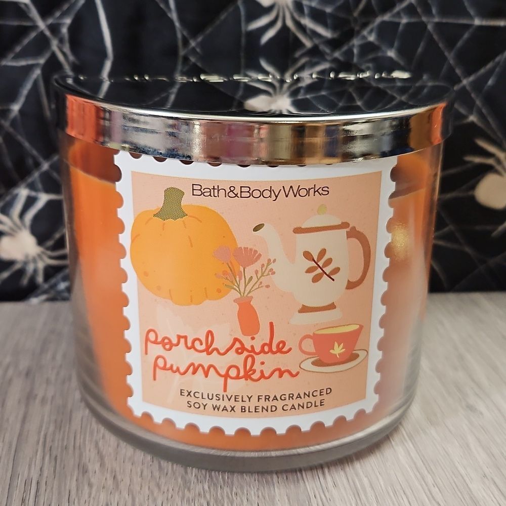 Bath & Body Works Porchside Pumpkin Candle NEW IN BOX